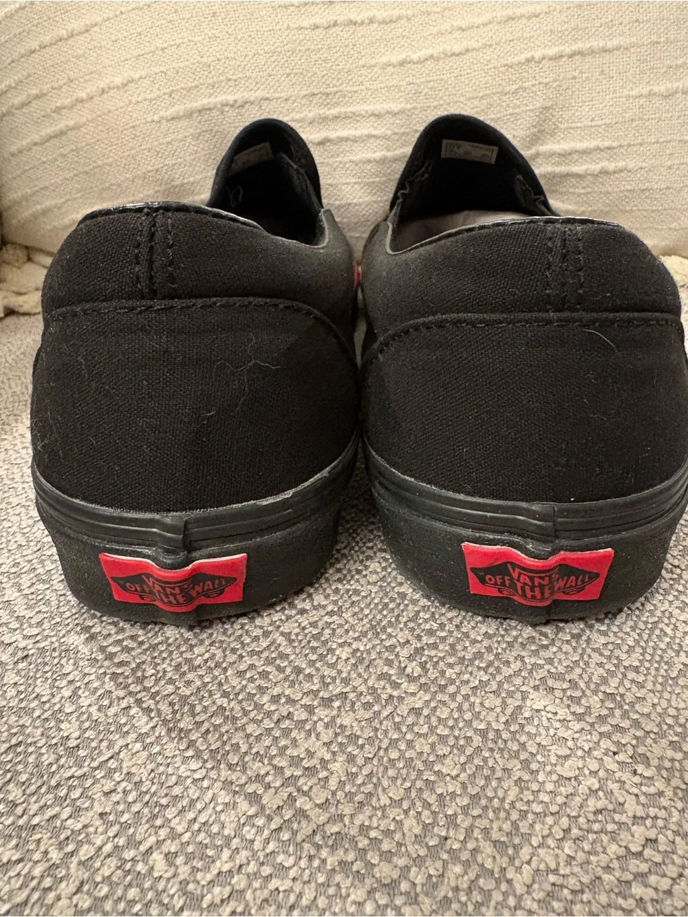 Vans Flame Wall Black Canvas Slip-On Sneaker 🔥